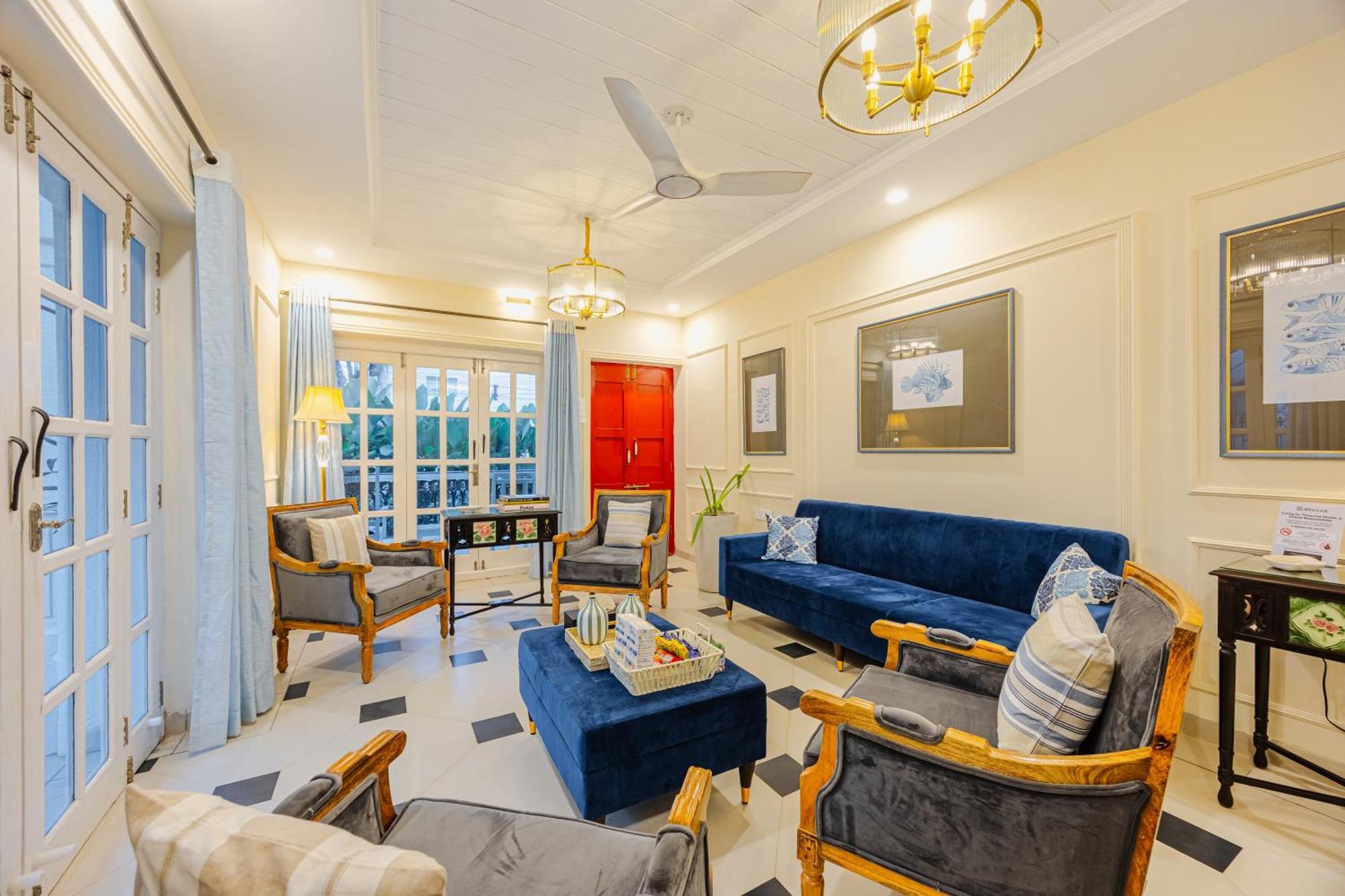 Elivaas 4 Bhk Villa Near Beach With Private Pool & Bar - Casa Boa Vida Candolim Bagian luar foto